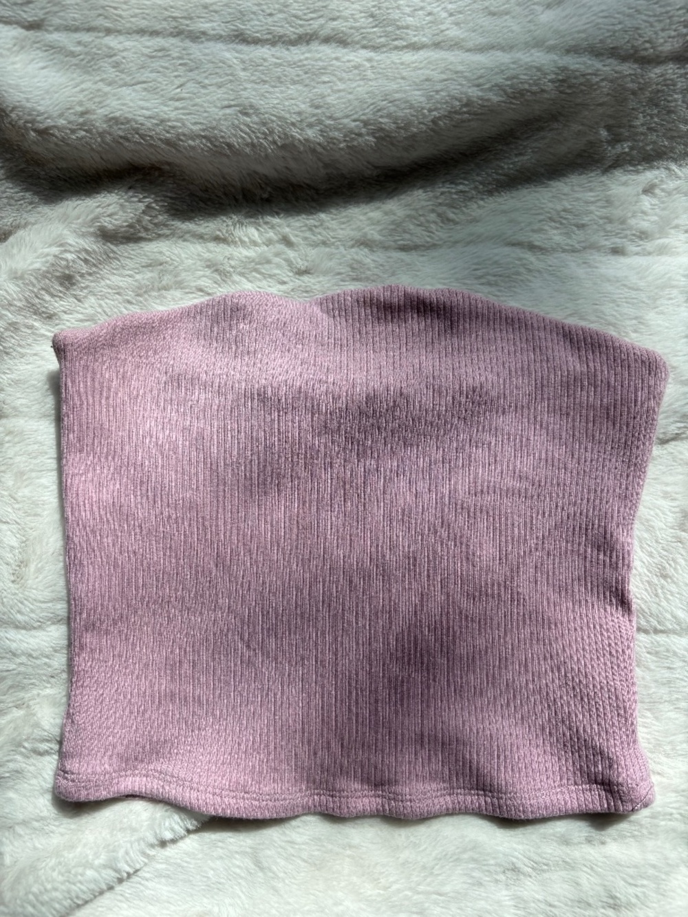 Garage Pink Ribbed Tube Top